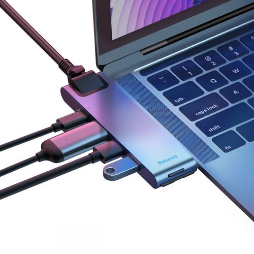 BASEUS L0G ADAPTER TYPE-C TO MULTI PORT 7IN1 GREY na Arena.pl