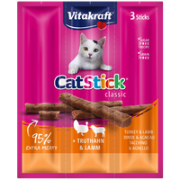 Vitakraft Cat Stick Mini Kabanosy Indyk Z Jagnięciną 3x18g