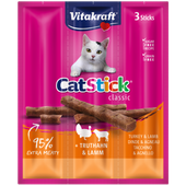 Vitakraft Cat Stick Mini Kabanosy Indyk Z Jagnięciną 3x18g
