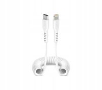 Kabel Przewód spiralny SBS USB-C do Lightning 1 metr Biały