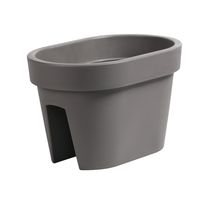 Doniczka poręcz balustrada 39,5 cm x 27 cm Szary kamienny