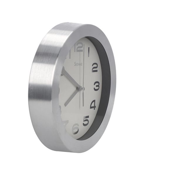 Zegar Ago chrom / biały zdjęcie 2