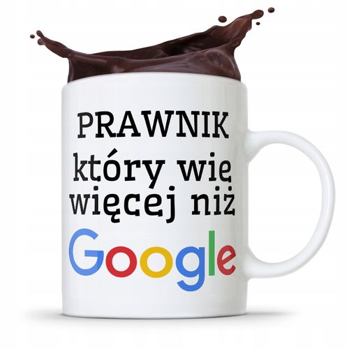 Kubek Prawnika Mecenasa Który Wie Więcej Niż Gogle Z Nadrukiem Ze Zdjęciem na Arena.pl