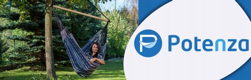 POTENZA Krzesełko hamakowe COSTA 130x160 cm grafit na Arena.pl