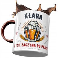 Kubek Bordowy Dla Klary Koleżanki Żony Na Prezent Z Nadrukiem Ze Zdjęciem