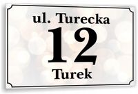 Tabliczka Tablica ADRESOWA ALUMINIOWA Numer domu posesji cyfry ulica 20x15
