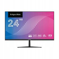 2 x Monitor LED bezramkowy Kruger&Matz 24" FullHD 100Hz IPS HDMI VGA głośni
