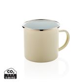 Emaliowany kubek 350 ml UPOMINKARNIA Beżowy