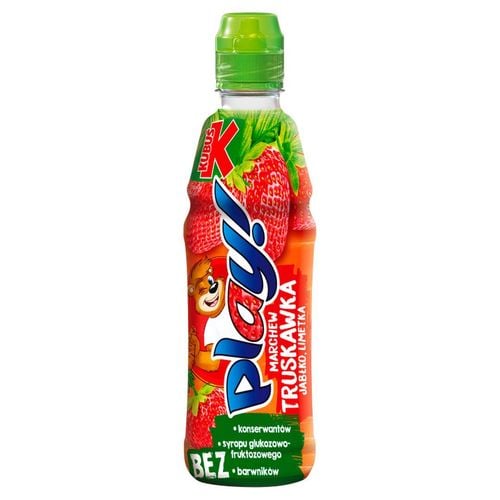 Kubuś Play! Napój marchew truskawka jabłko limetka 400 ml na Arena.pl