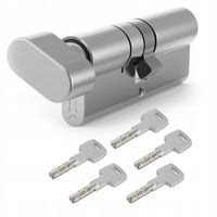 WKŁADKA DRZWIOWA Z GAŁKĄ GERDA EVO NIKIEL G50/35