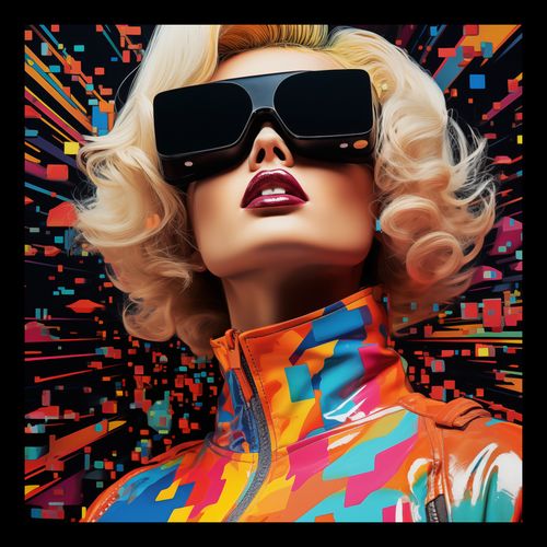 Plakat 20x20cm Retro Futuryzm na Arena.pl