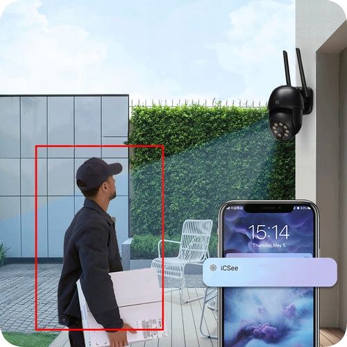 ZEWNĘTRZNA KAMERA OBROTOWA IP 8MPx UHD 2160p 4K WiFi CZARNA 4xZOOM na Arena.pl