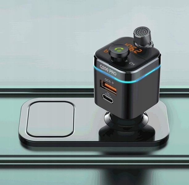 Feegar Q200 Pro Transmiter Zestaw Głośnomówiący Bt zdjęcie 5