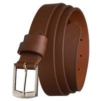 skórzany, wąski pasek damski w brązowymklasyczną klamrą - peterson 120