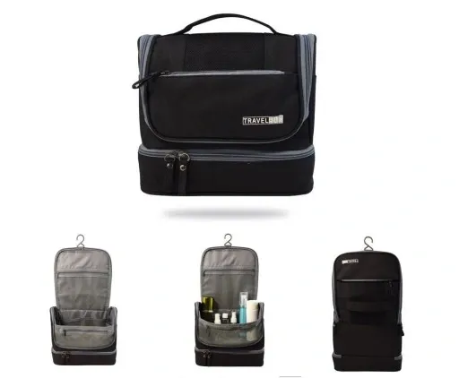 POJEMNA KOSMETYCZKA KUFEREK MĘSKA PODRÓŻNA HACZYK zdjęcie 7