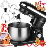 ROBOT PLANETARNY KUCHENNY MIKSER Z MISĄ WIELOFUNKCYJNY MOCNY CZARNY 2500W