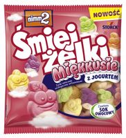NIMM2 ŻELKI ŚMIEJŻELKI MIĘKKUSIE z jogurtem owocowe z witaminami 90g Storck