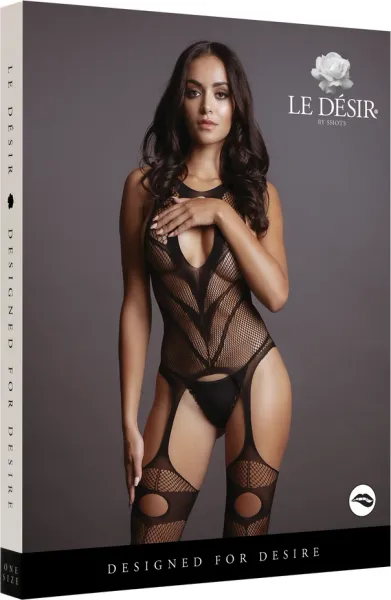 Le desir - Bodystocking Suspender S-XL zdjęcie 9