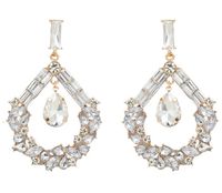 Kolczyki wiszące kryształki duże na wesele DAMSKA efekt biżuteria wizytowa