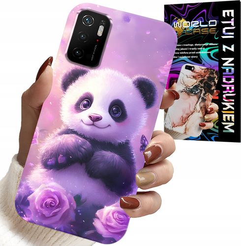 ETUI DO XIAOMI POCO M3 PRO 5G - SŁODKA PANDA WZORY DLA DZIECI + SZKŁO na Arena.pl