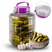 SŁÓJ DUŻY SZKLANY Z RĄCZKĄ WIELOFUNKCYJNY DO KISZENIA NA NALWKĘ 20L