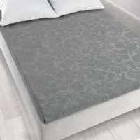 Prześcieradło frotte ŻAKARDOWE bez gumki 150x205cm SZARY
