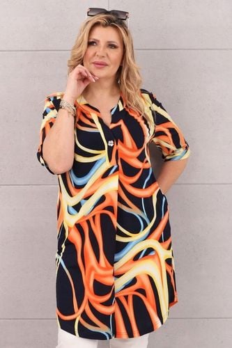 TUNIKA Z KIESZENIAMI DUŻE ROZMIARY POLSKI PRODUCENT SUKIENKA ELASTYCZNA na Arena.pl