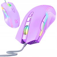Mysz przewodowa Onikuma CW902 myszka gamingowa USB optyczna RGB fioletowa