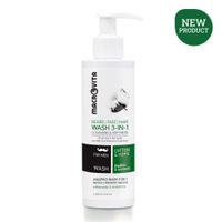 MACROVITA naturalny żel 3w1 do mycia brody, twarzy i włosów z bawełną i chmielem 200ml
