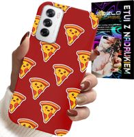 ETUI DO OPPO RENO12 PRO 5G - WZÓR Z WESOŁĄ PIZZĄ NA CZERWONYM TLE