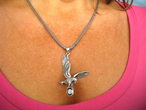 1581 Duży Orzeł Wisior Zawieszka Onyks Orłem Polska Eagle Srebro 925 UNISEX na Arena.pl