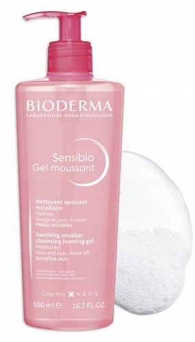 Bioderma Sensibio Gel Moussant Łagodzący Żel Micelarny Do Twarzy 500ml na Arena.pl