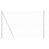 Ogrodzenie z słupkami Srebrny 1.6 x 10 m Stal