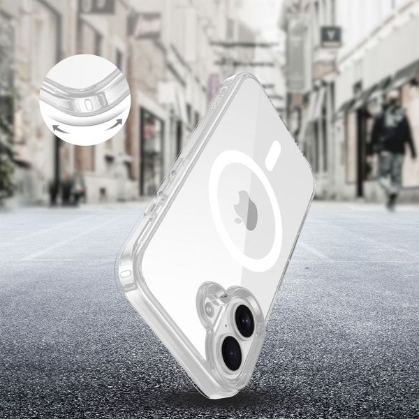 TECH-PROTECT FLEXAIR HYBRID CC MAGSAFE IPHONE 16 CLEAR zdjęcie 4