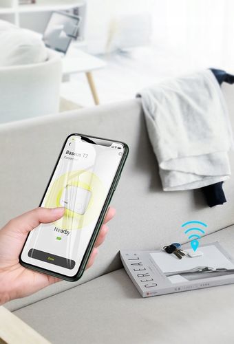 BASEUS MINI LOKALIZATOR BLUETOOTH GPS DO KLUCZY BRELOK DLA DZIECI APLIKACJA na Arena.pl