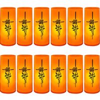 12 x WKŁAD LED ELEKTRYCZNY EFEKT ŻYWEGO PŁOMIENIA