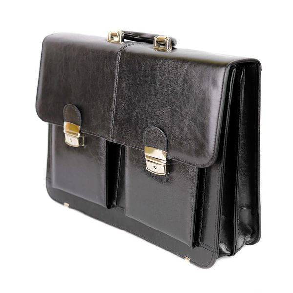 539 Teczka męska z 2 kieszeniami - czarna KEMER zdjęcie 2