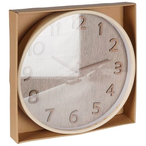 Zegar ścienny beżowy 38 cm na Arena.pl