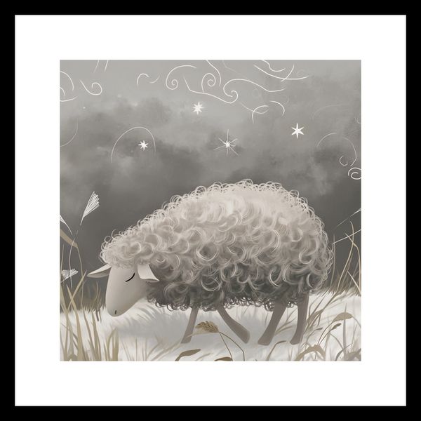 Plakat 30x30cm Bujna Owca zdjęcie 3