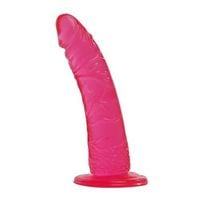 dildo żelowe real rapture różowe 18 cm