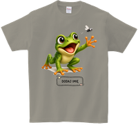 Koszulka T-shirt dla dzieci - Zwierzęta - Żaba - Dodaj imię jeśli chcesz