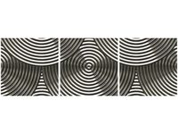 90 80CM OBRAZ T3 ELEM SREBRNE OBRĘCZE DRUK ŚCIENNY