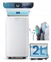 Osuszacz Powietrza Pochłaniacz Wilgoci 12L/24H Cichy Timer Zbiornik 2L