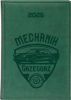 KALENDARZ A5 2026 dzienny KSIĄŻKOWY z grawerem PREZENT DLA MECHANIKA