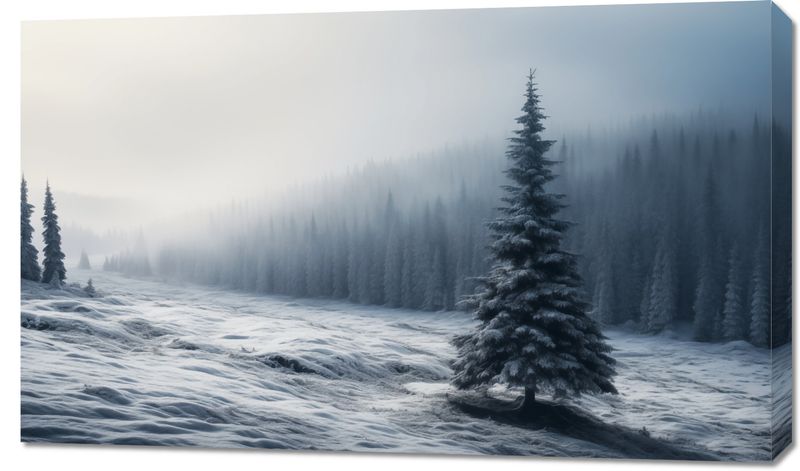 Obraz 100x60cm Samotna Choinka zdjęcie 1