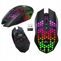 MYSZKA BEZPRZEWODOWA MYSZ GAMINGOWA dla graczy LED podświetlana 2,4GHz