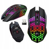MYSZKA BEZPRZEWODOWA MYSZ GAMINGOWA dla graczy LED podświetlana 2,4GHz
