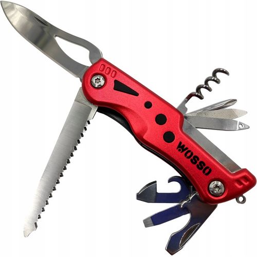 NÓŻ MULTITOOL SCYZORYK z LATARKA LED WIELOFUNKCYJNY 12w1 NOŻYK na Arena.pl