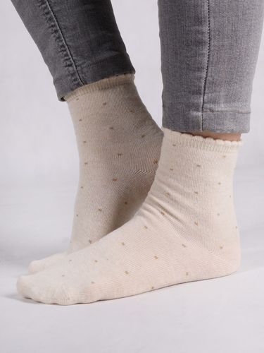 Skarpety dziewczęce bawełniane w kropki 3PAK 35-38 YOCLUB na Arena.pl