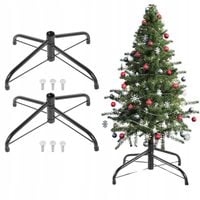 STOJAK NA CHOINKĘ METALOWY UCHWYT NA SZTUCZNĄ CHOINKĘ 2 SZT.